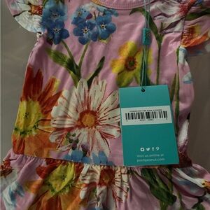 Posh Peanut Pink Floral Baby Dress